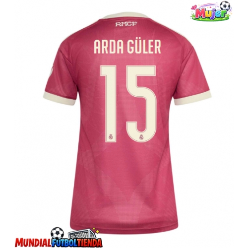 Camiseta Real Madrid Arda Guler #15 Tercera Equipación Replica 2026-27 para mujer mangas cortas